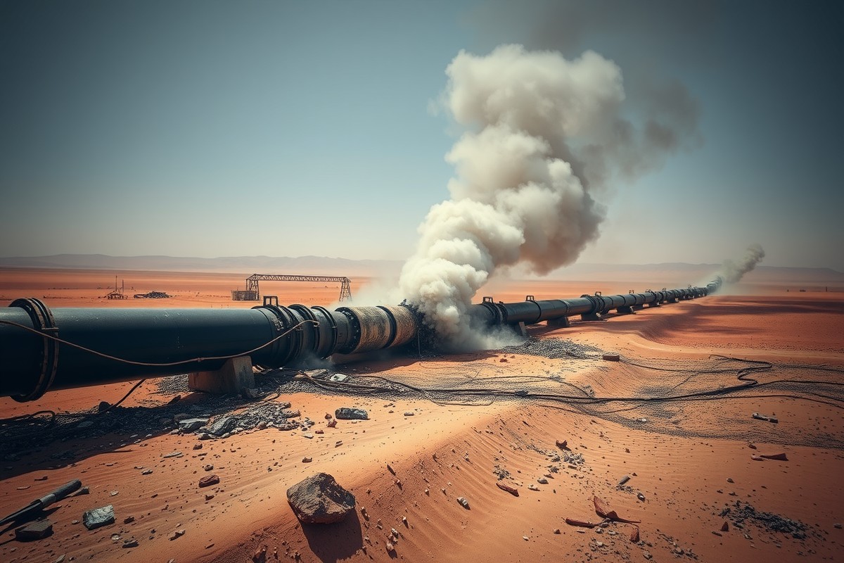 Атака на нефтепровод в Саудовской Аравии