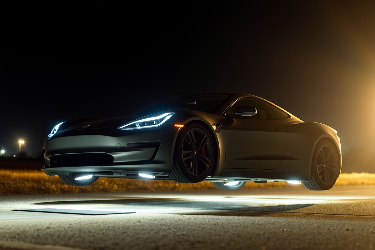 Иллюстрация Tesla Roadster 2 с системой SpaceX