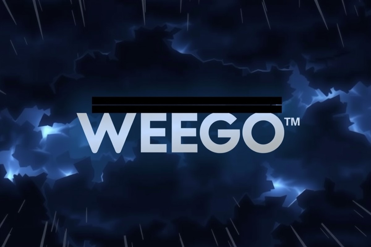 Логотип компании WEGO с красной линией через него, символизирующей отмену сотрудничества.
