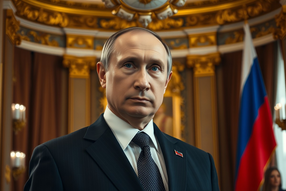 Владимир Путин на официальном мероприятии в Кремле.