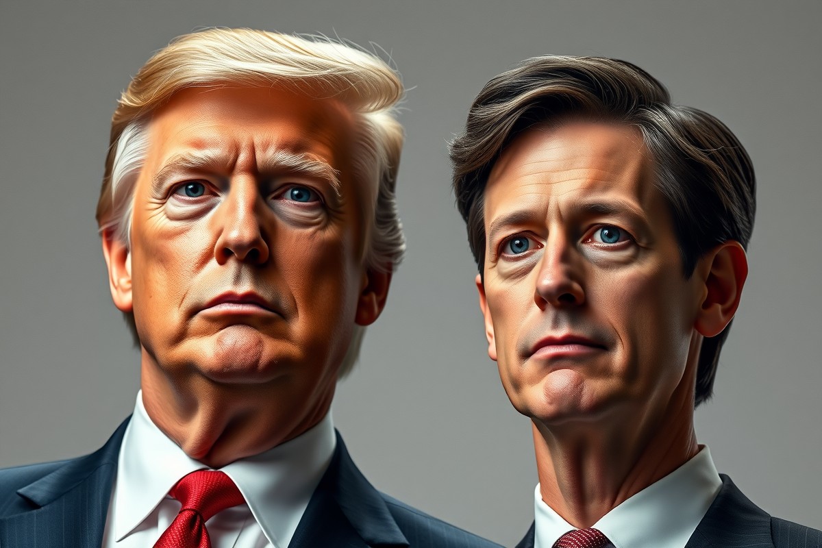 Президент США Дональд Трамп и сенатор Томас Коттон на фоне политических дебатов о смене часовых поясов.
